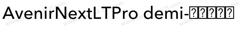 AvenirNextLTPro demi字体转换
